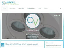 Tablet Screenshot of chirurgieveterinaire.com